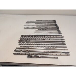 Huge Lot Of 30 Vintage Antique Drill Bits Bell System, B&A, Made In USA